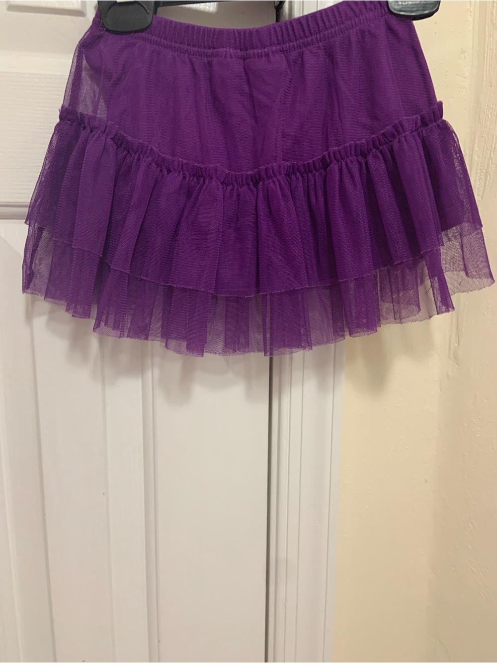 Purple Tiered Tulle Mini Skirt - Women